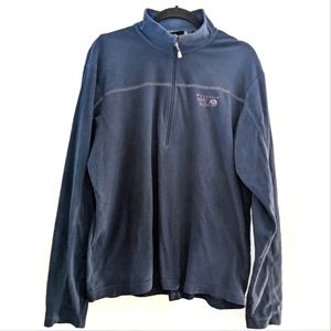 Mountain Hardware Fleece Long Sleeve Thermal Layer 1/2 Zip L Navy Blue